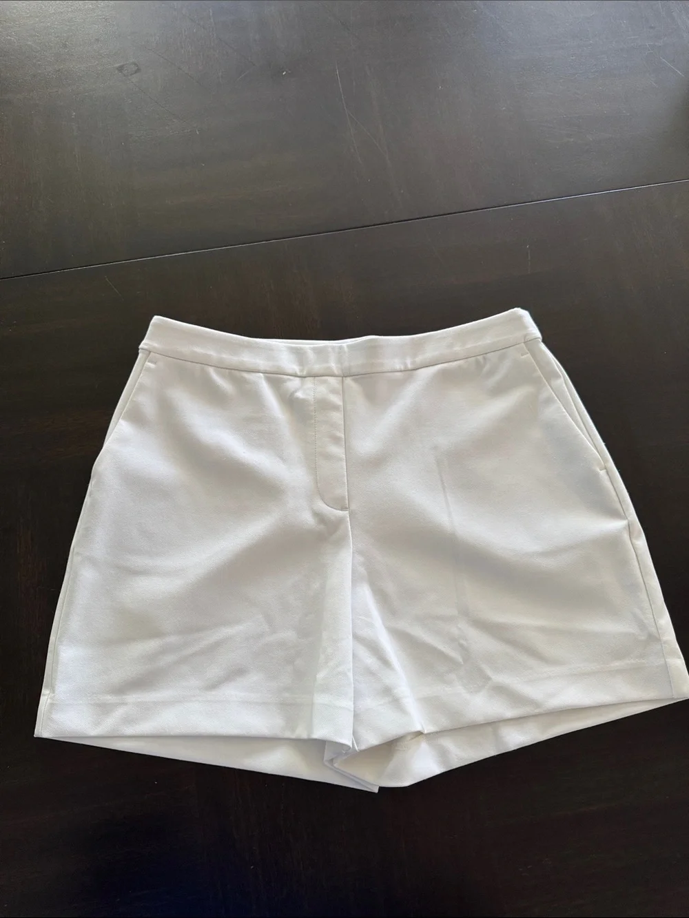 Rachel Zoe White Tailored High-Rise Shorts